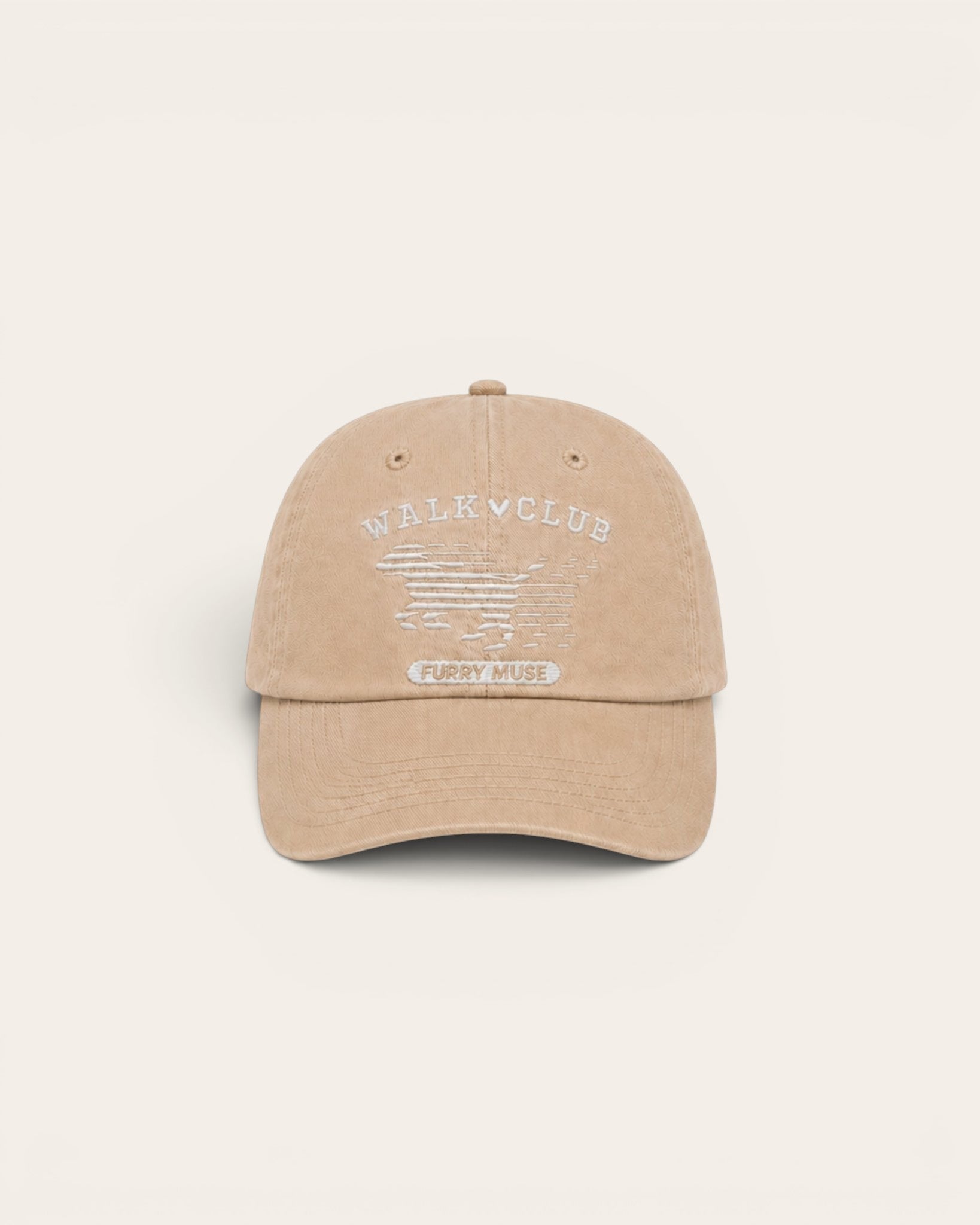 Walk Club Cap - Latte - FURRY MUSE WC-CAP-OS-BEI