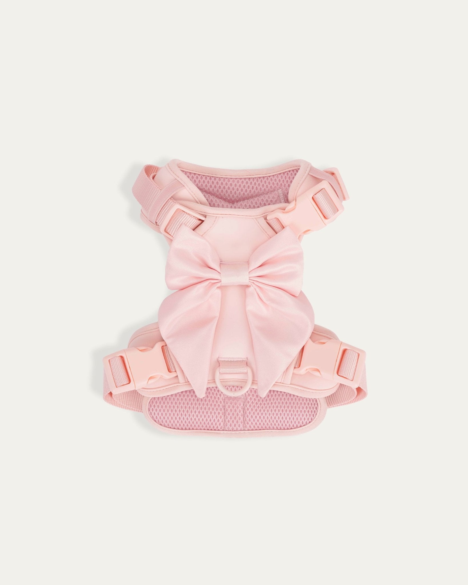 Bow Harness for Dogs in Blossom Pink – No-Pull, Waterproof, Chic