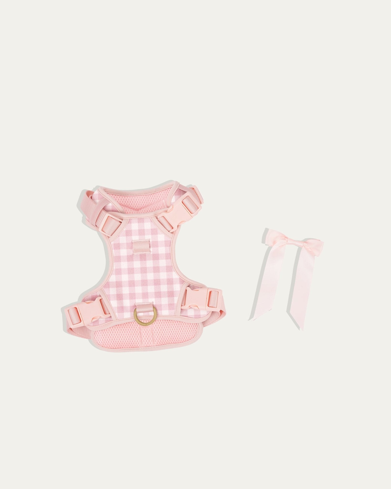 Wander! Bow Harness 2.0 - Blossom Gingham - FURRY MUSE WAN-HAR3-XS-PNP