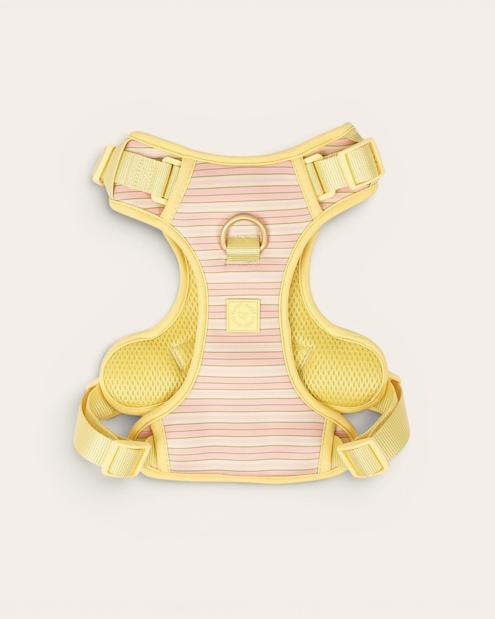 Wander! Bow Harness 2.0 - Lemonade Stripe - FURRY MUSE WAN-HAR3-XS-YPN