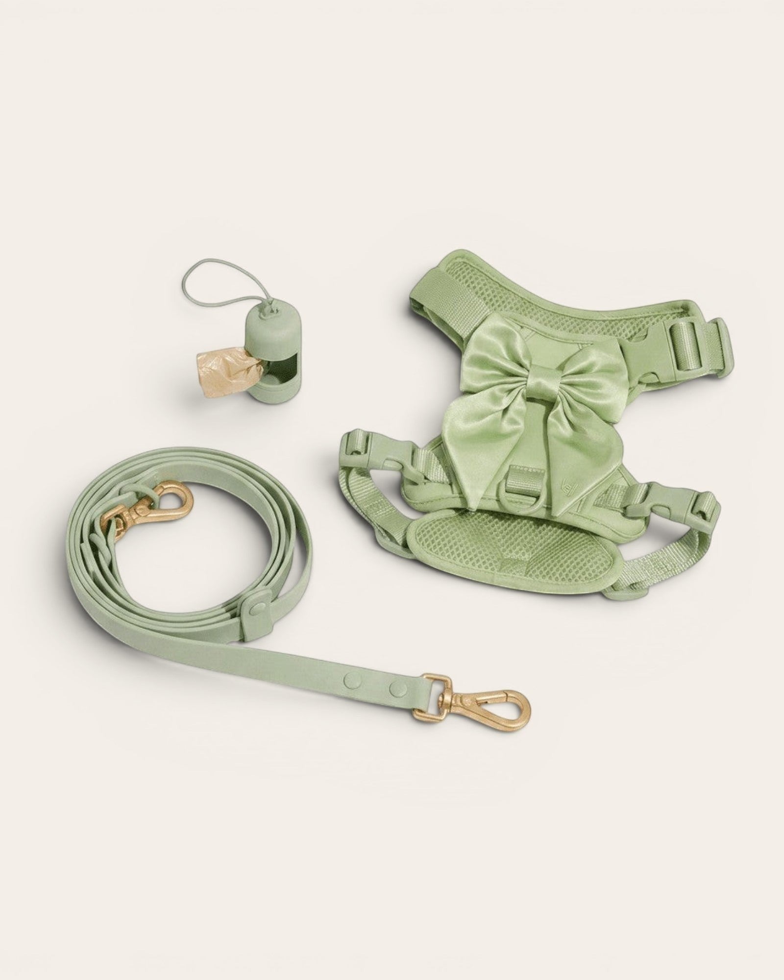 Wander! Bow Harness Kit - Matcha - FURRY MUSE WAN-HKIT-XS-GR-6FT-GO