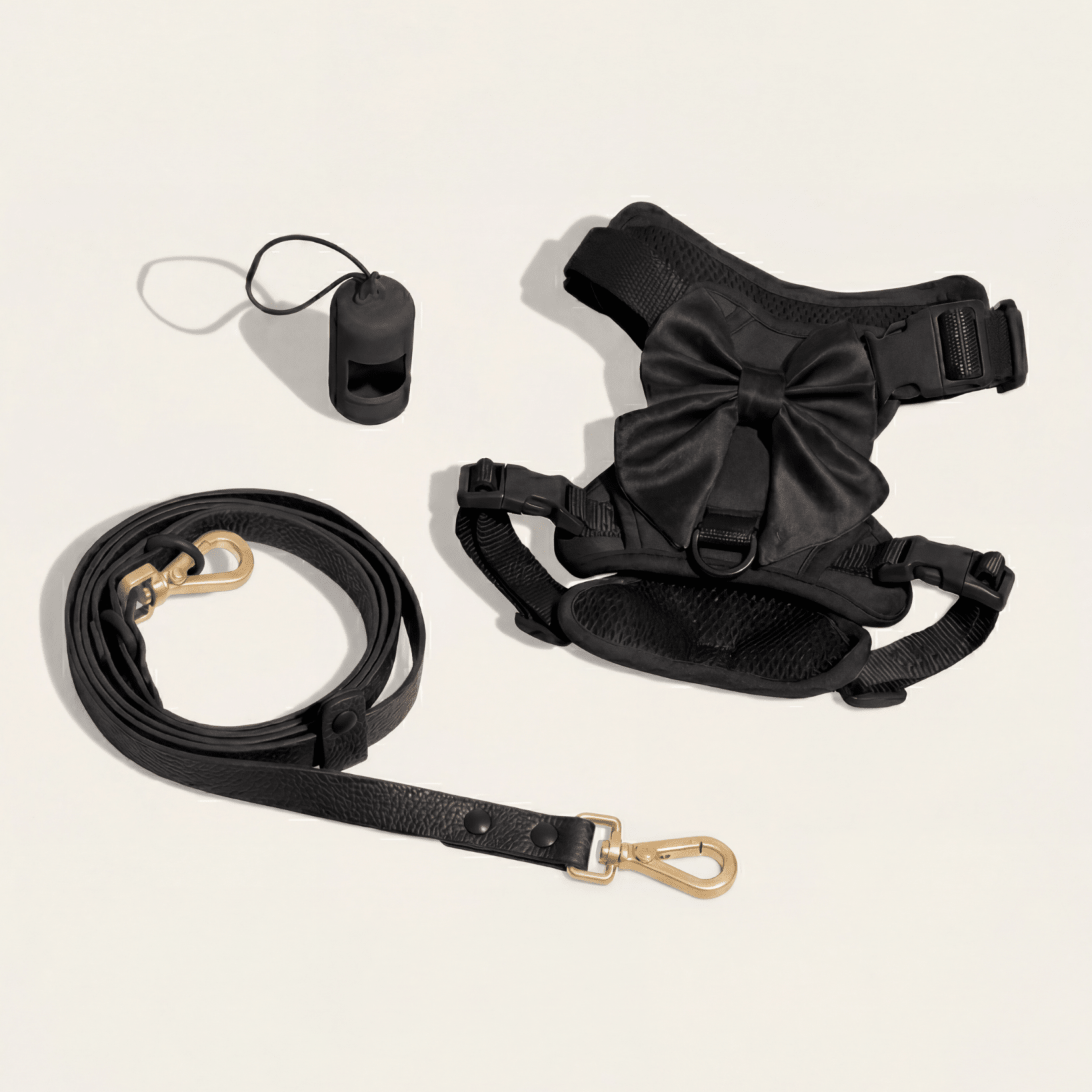 Wander! Bow Harness Kit Midnight - Gold - FURRY MUSE WAN-HKIT-XS-BK-6FT-GO