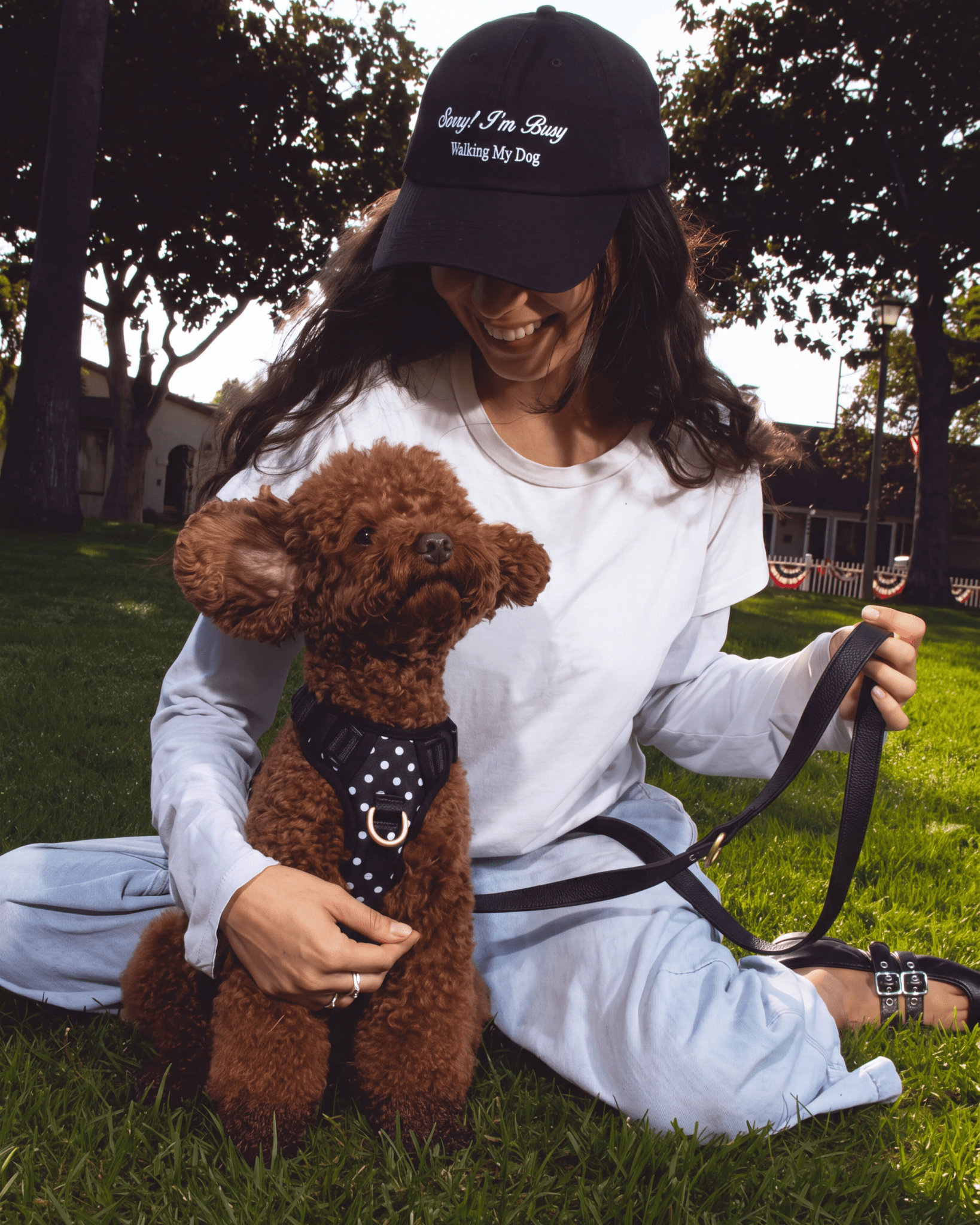 Wander! Bow Harness Kit Midnight Polka Dot - FURRY MUSE WAN-HKIT-XS-BKP-6FT-GO
