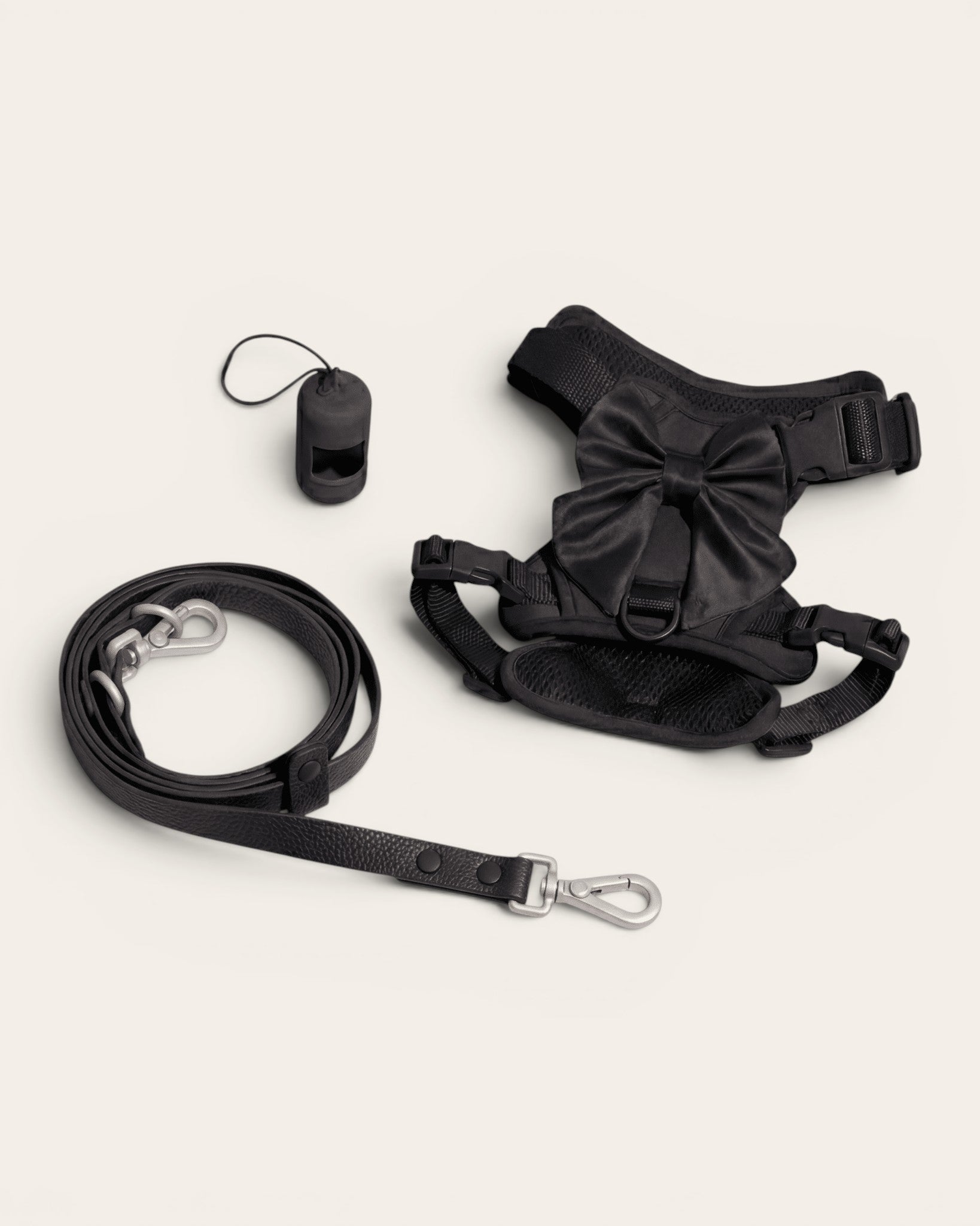 Wander! Bow Harness Kit Midnight - Silver - FURRY MUSE WAN-HKIT-XS-BK-6FT-SI