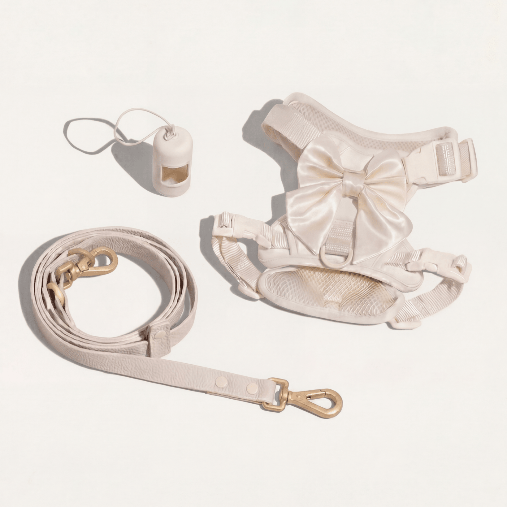 Wander! Bow Harness Kit Pearl - Gold - FURRY MUSE WAN-HKIT-XS-WH-6FT-GO