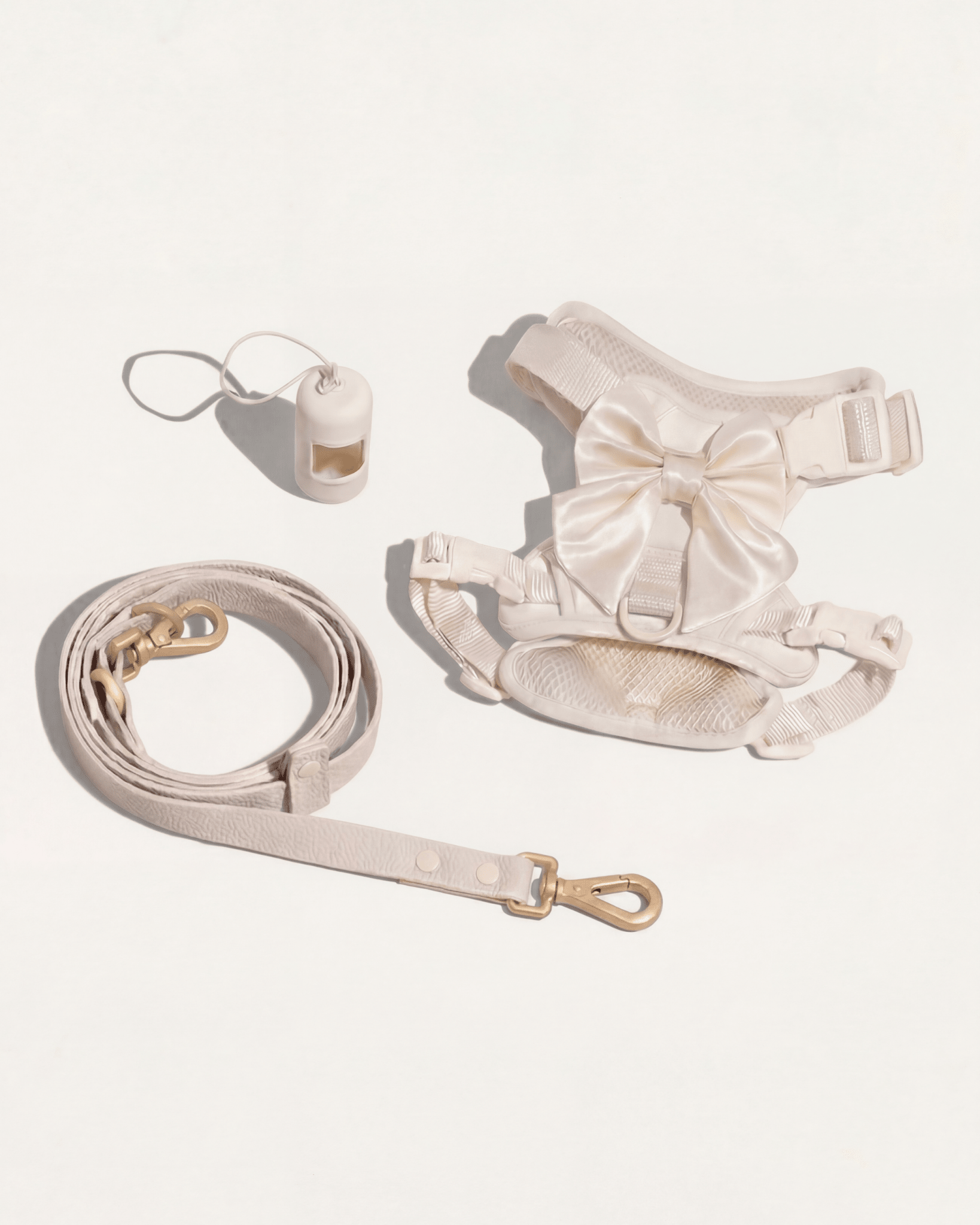Wander! Bow Harness Kit Pearl - Gold - FURRY MUSE WAN-HKIT-XS-WH-6FT-GO