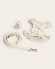 Wander! Bow Harness Kit Pearl - Gold - FURRY MUSE WAN-HKIT-XS-WH-6FT-GO