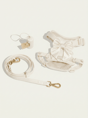 Wander! Bow Harness Kit Pearl - Gold - FURRY MUSE WAN-HKIT-XS-WH-6FT-GO