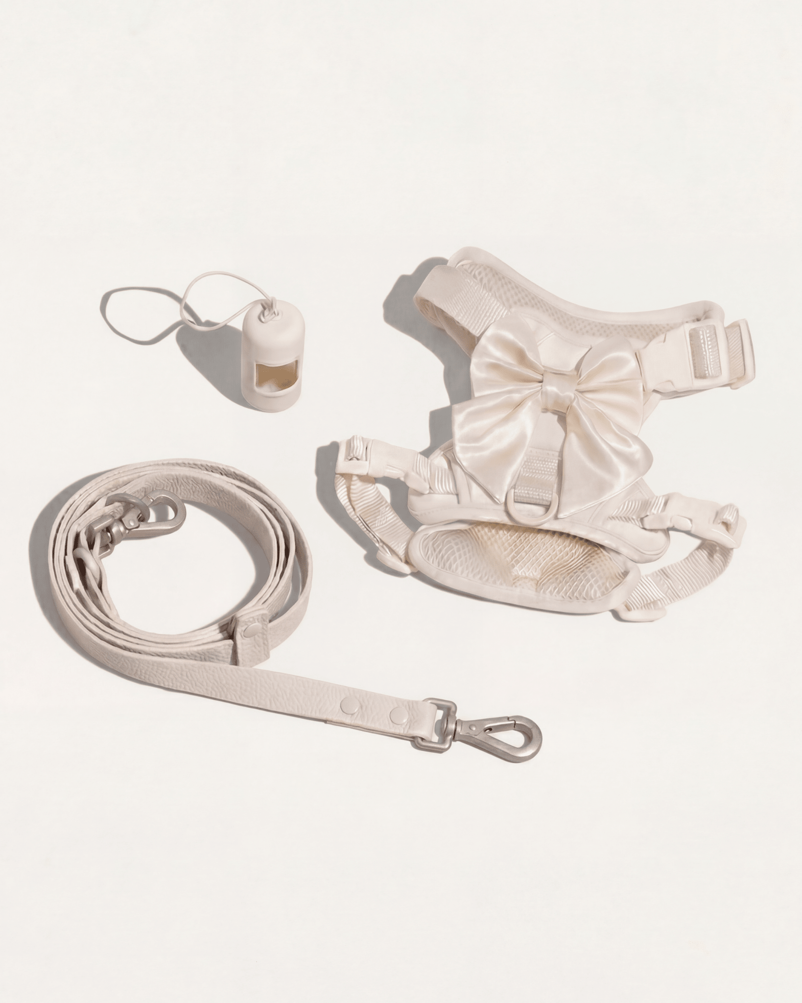 Wander! Bow Harness Kit Pearl - Silver - FURRY MUSE WAN-HKIT-XS-WH-6FT-SI