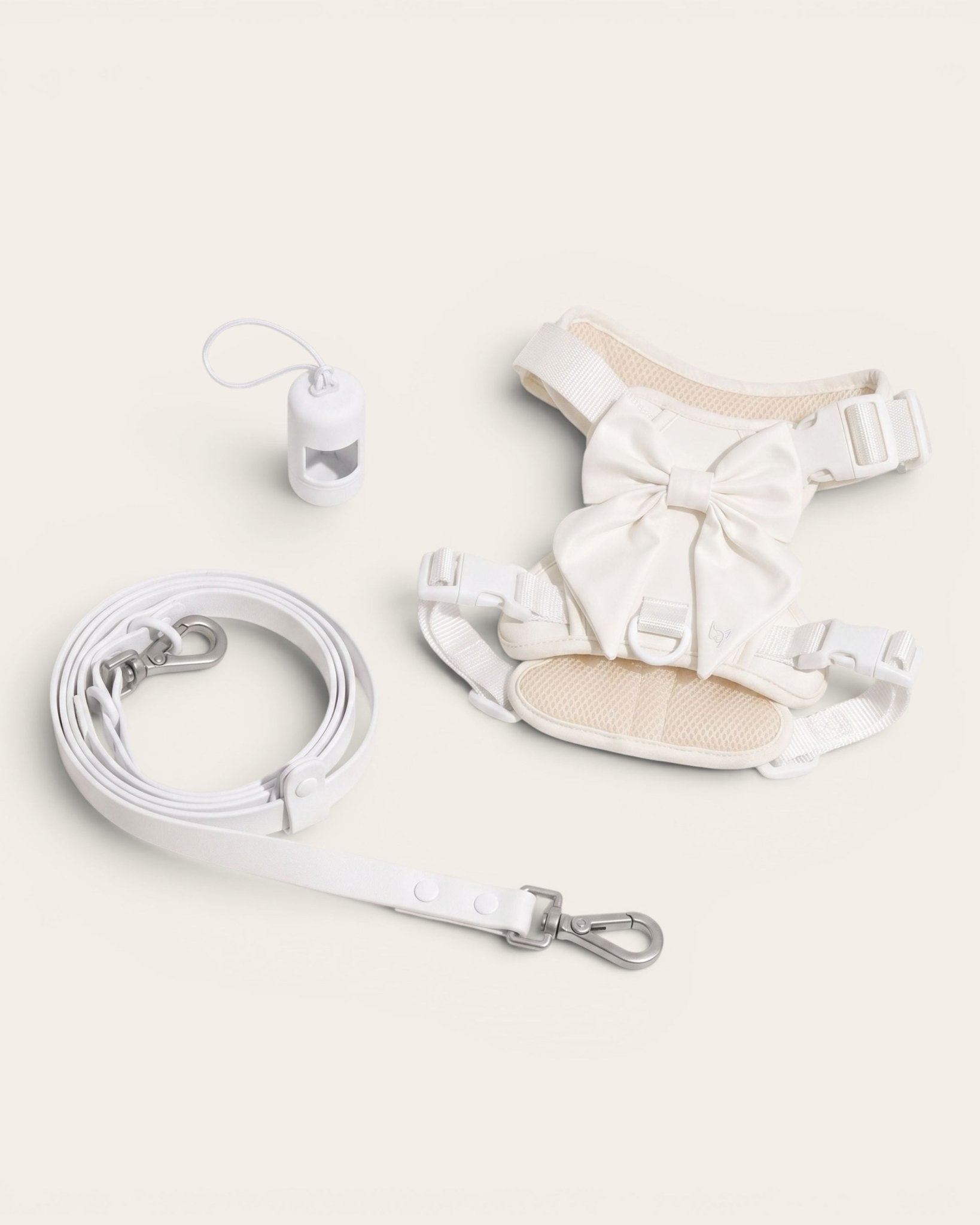 Wander! Bow Harness Kit Pearl - Silver - FURRY MUSE WAN-HKIT-XS-WH-6FT-SI