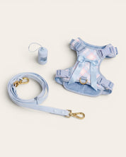Wander! Bow Harness Kit Seaside Plaid - FURRY MUSE WAN-HKIT-XS-LBPD-6FT-GO