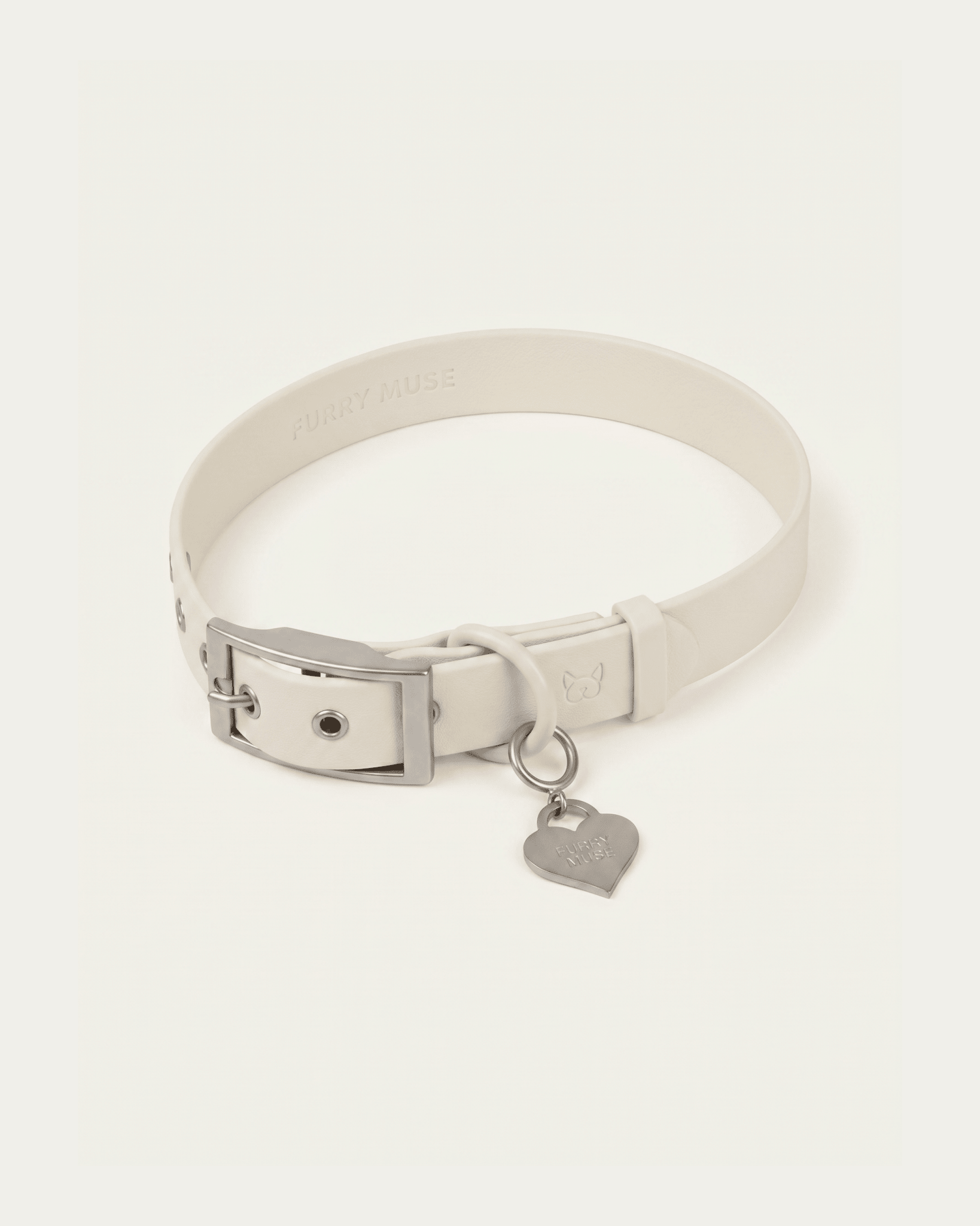 Wander! Collar 2.0 - Pearl - FURRY MUSE WAN-COL2-S-WH-SI