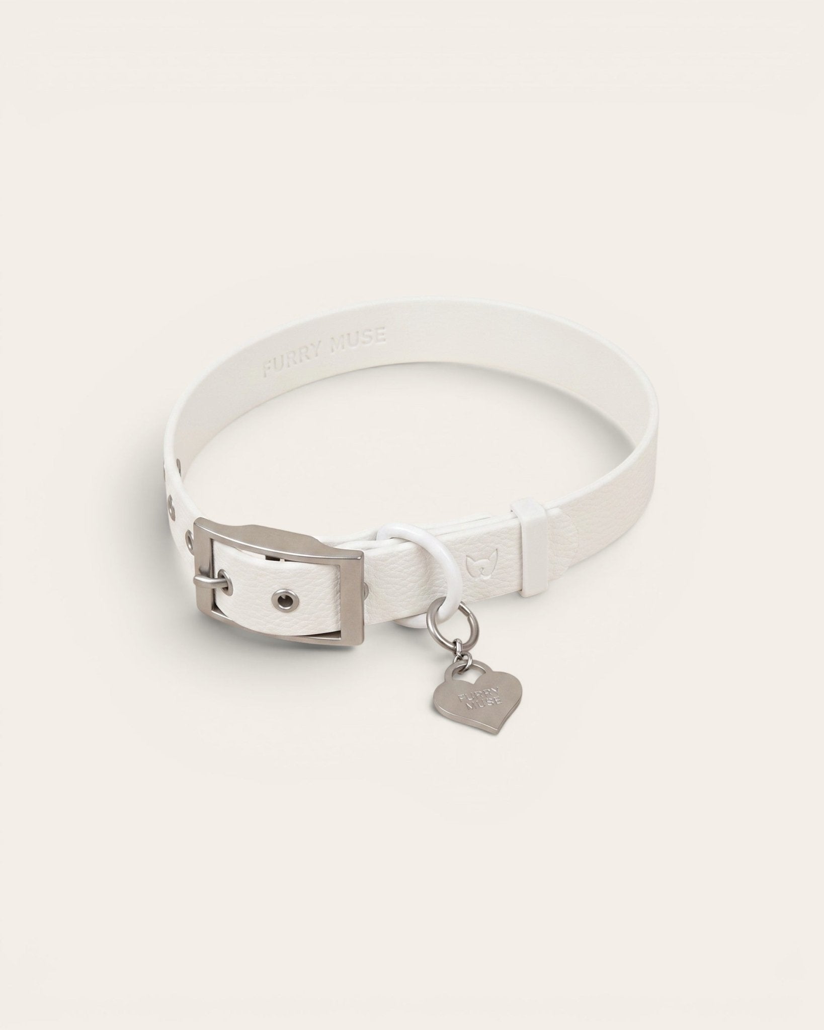 Wander! Collar 2.0 - Pearl - FURRY MUSE WAN-COL2-S-WH-GO