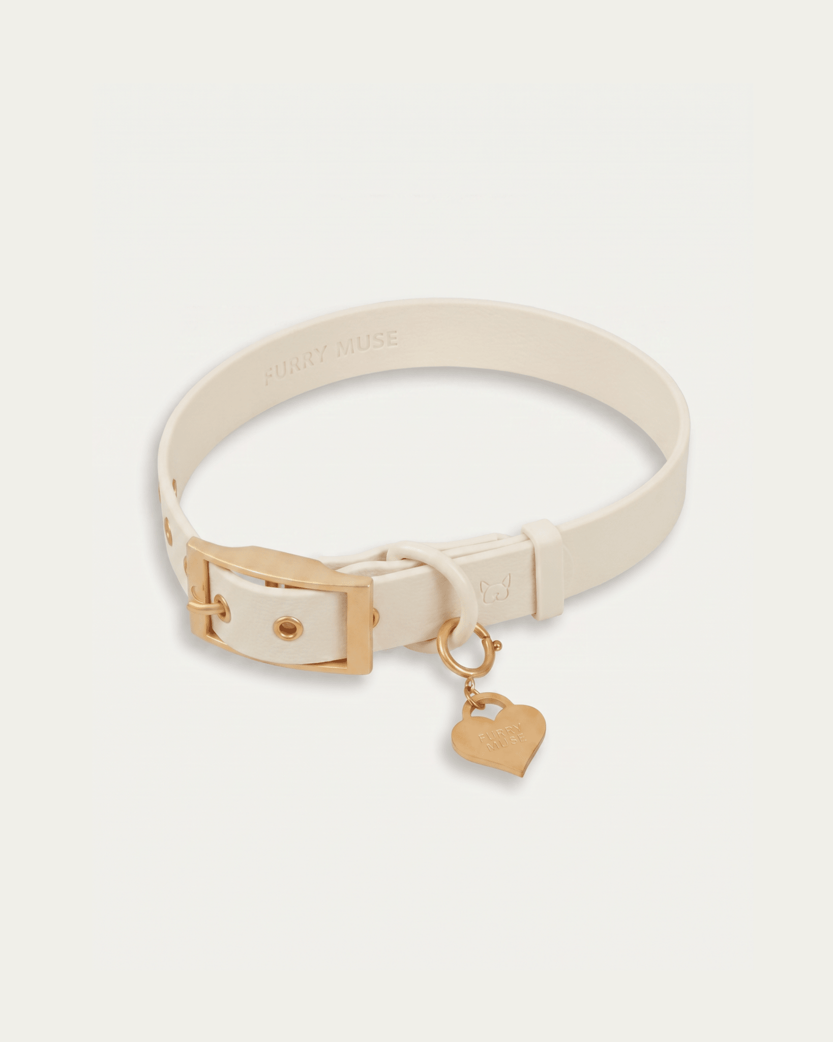 Wander! Collar 2.0 - Pearl - FURRY MUSE WAN-COL2-S-WH-GO