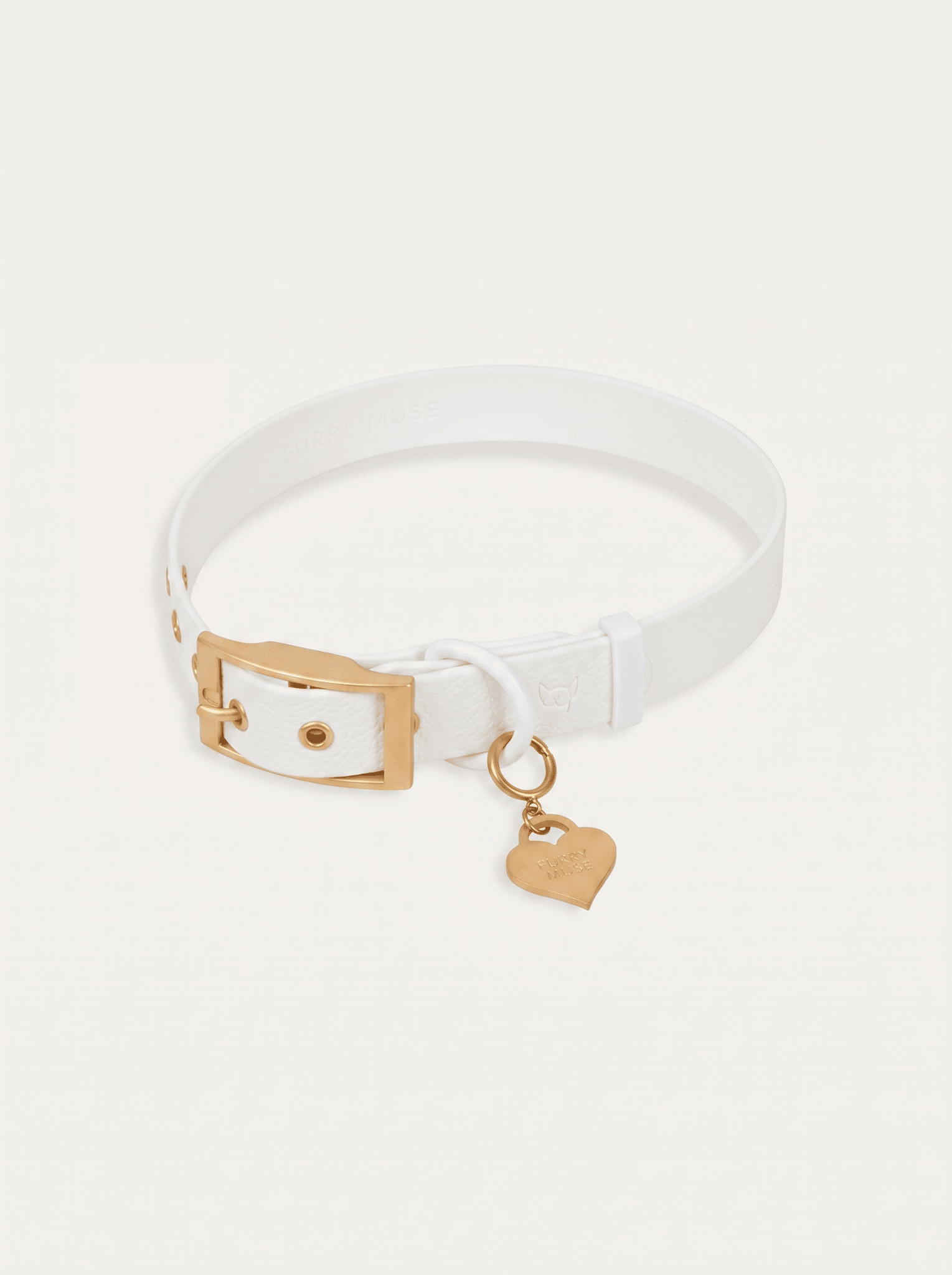 Wander! Collar 2.0 - Pearl - FURRY MUSE WAN-COL2-S-WH-GO