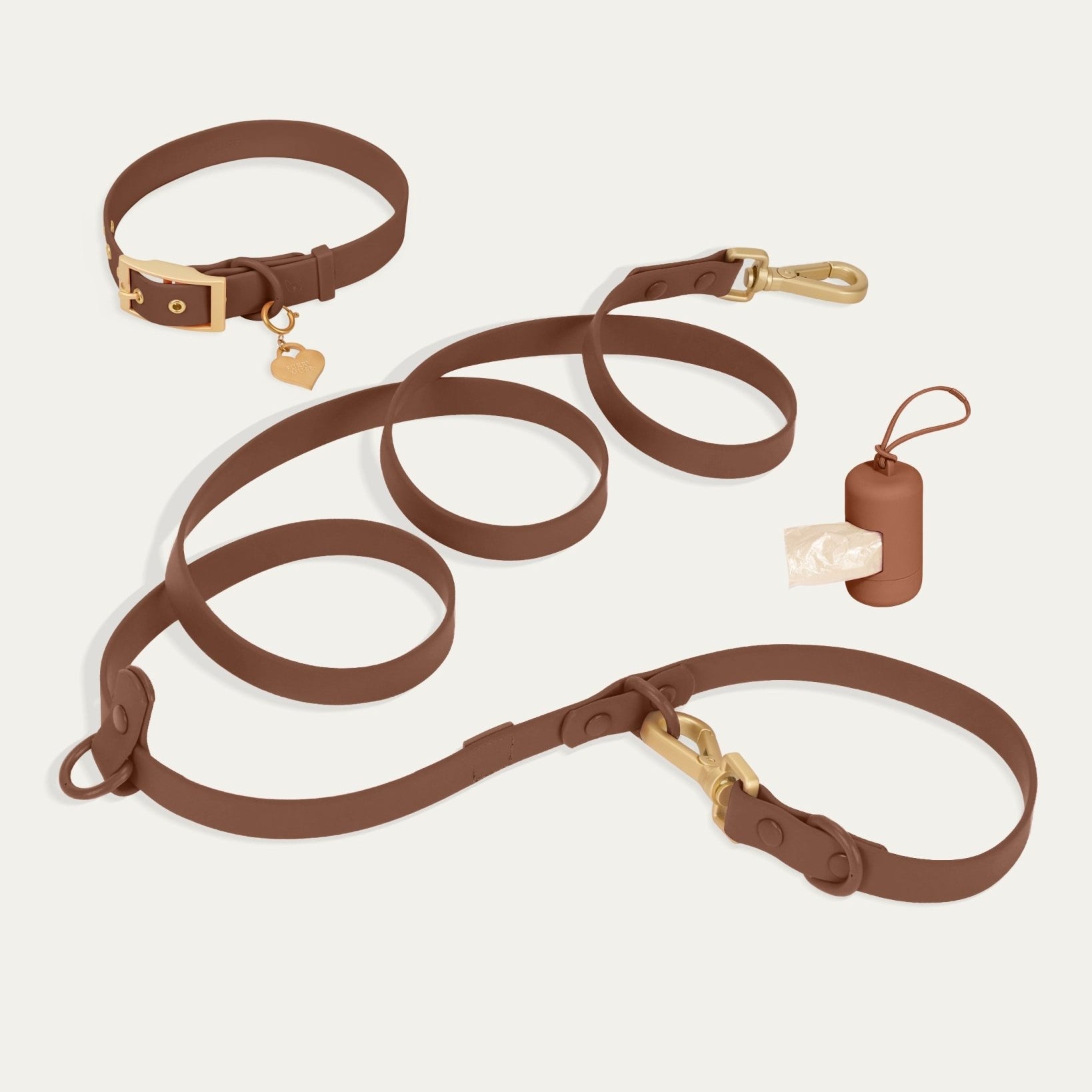 Wander! Collar Kit - Cocoa - FURRY MUSE WAN-CKIT-S-6FT-BR