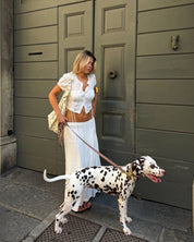 Wander! Collar Kit - Cocoa Polka Dot - FURRY MUSE WAN-CKIT-S-6FT-BRP
