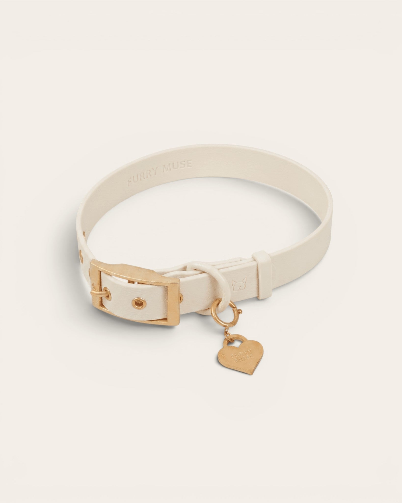 Wander! Collar Kit Pearl - Gold - FURRY MUSE WAN-CKIT-S-WH-6FT-GO