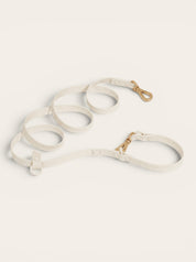 Wander! Collar Kit Pearl - Gold - FURRY MUSE WAN-CKIT-S-WH-6FT-GO