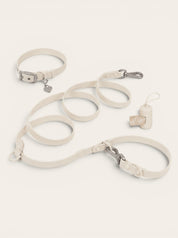 Wander! Collar Kit Pearl - Silver - FURRY MUSE WAN-CKIT-S-WH-6FT-SI