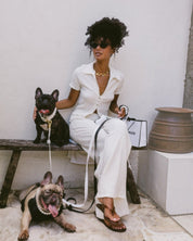 Wander! Collar Kit Pearl - Silver - FURRY MUSE WAN-CKIT-S-WH-6FT-SI