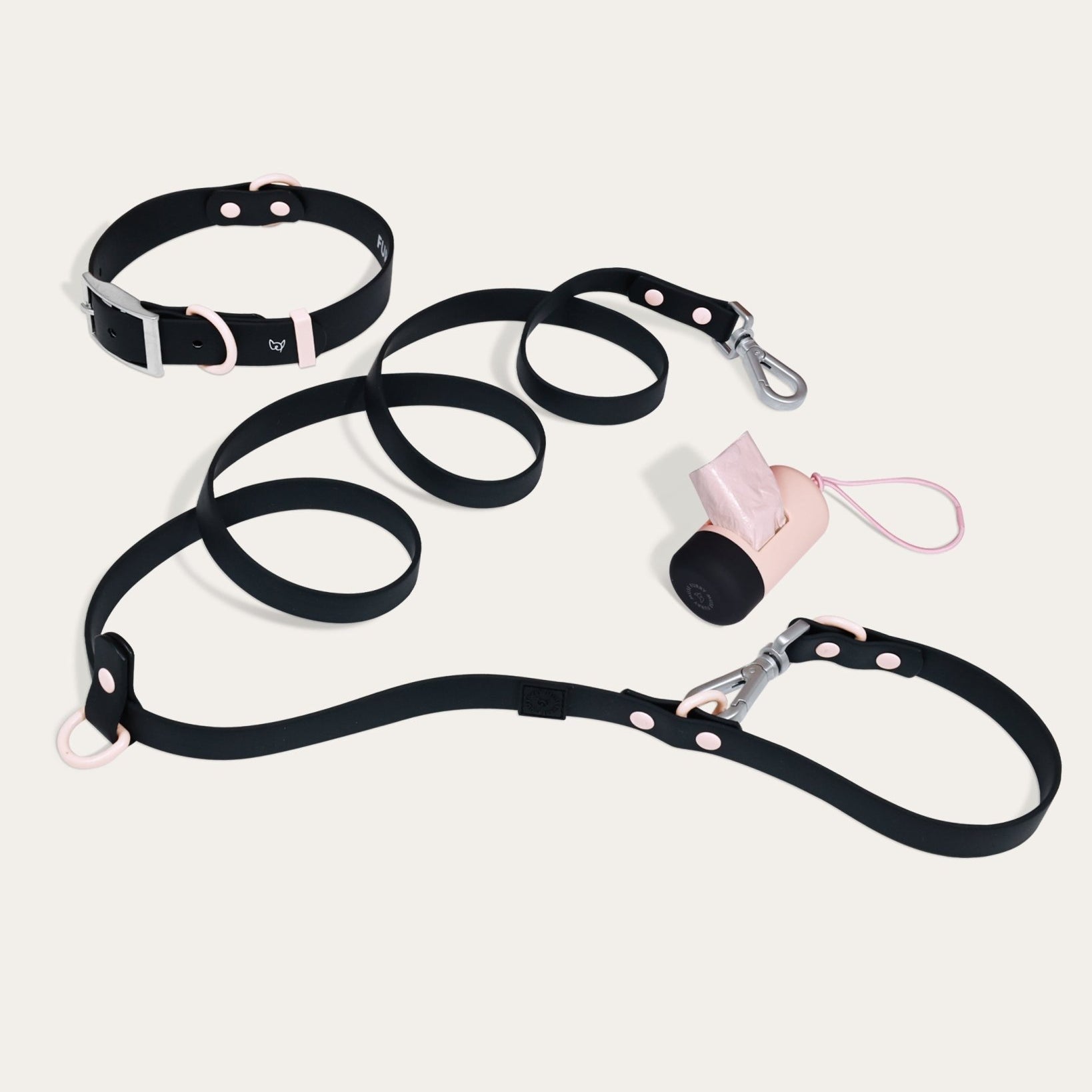 Wander! Collar, Leash, & Poop Pouch Kit Ballerina - FURRY MUSE WAN - CKIT - S - BK