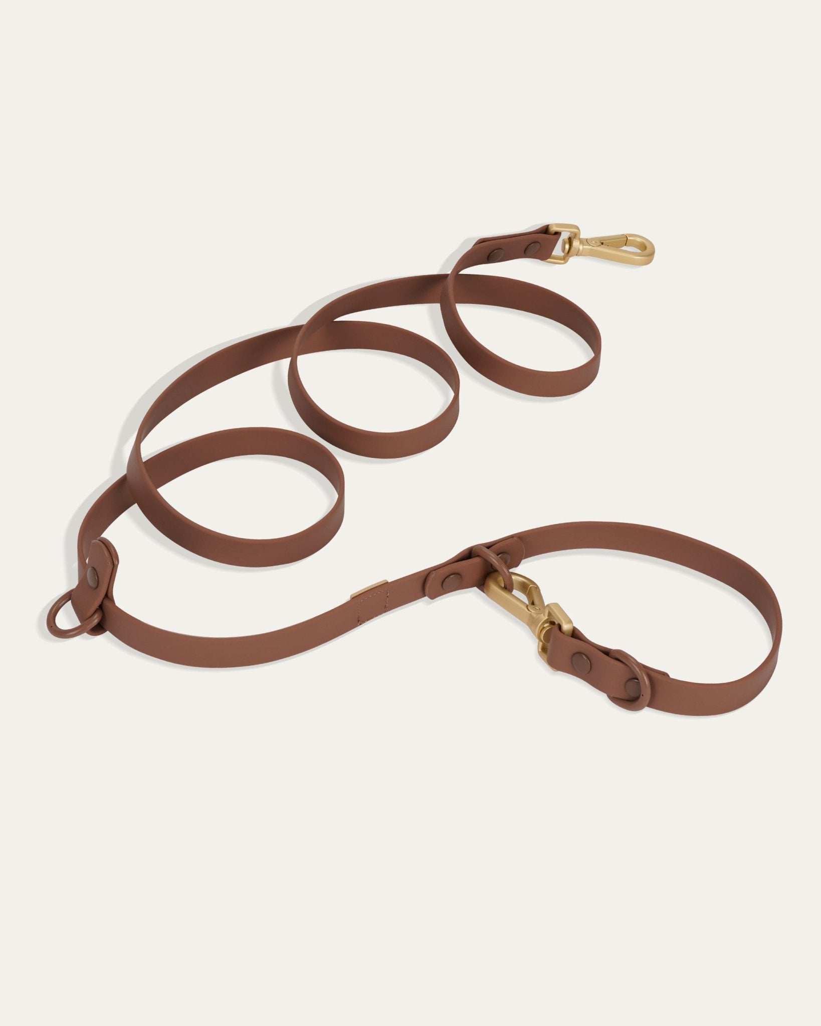 Wander! Multiway 6ft Leash - Cocoa - FURRY MUSE WAN-LEA-6FT-BR