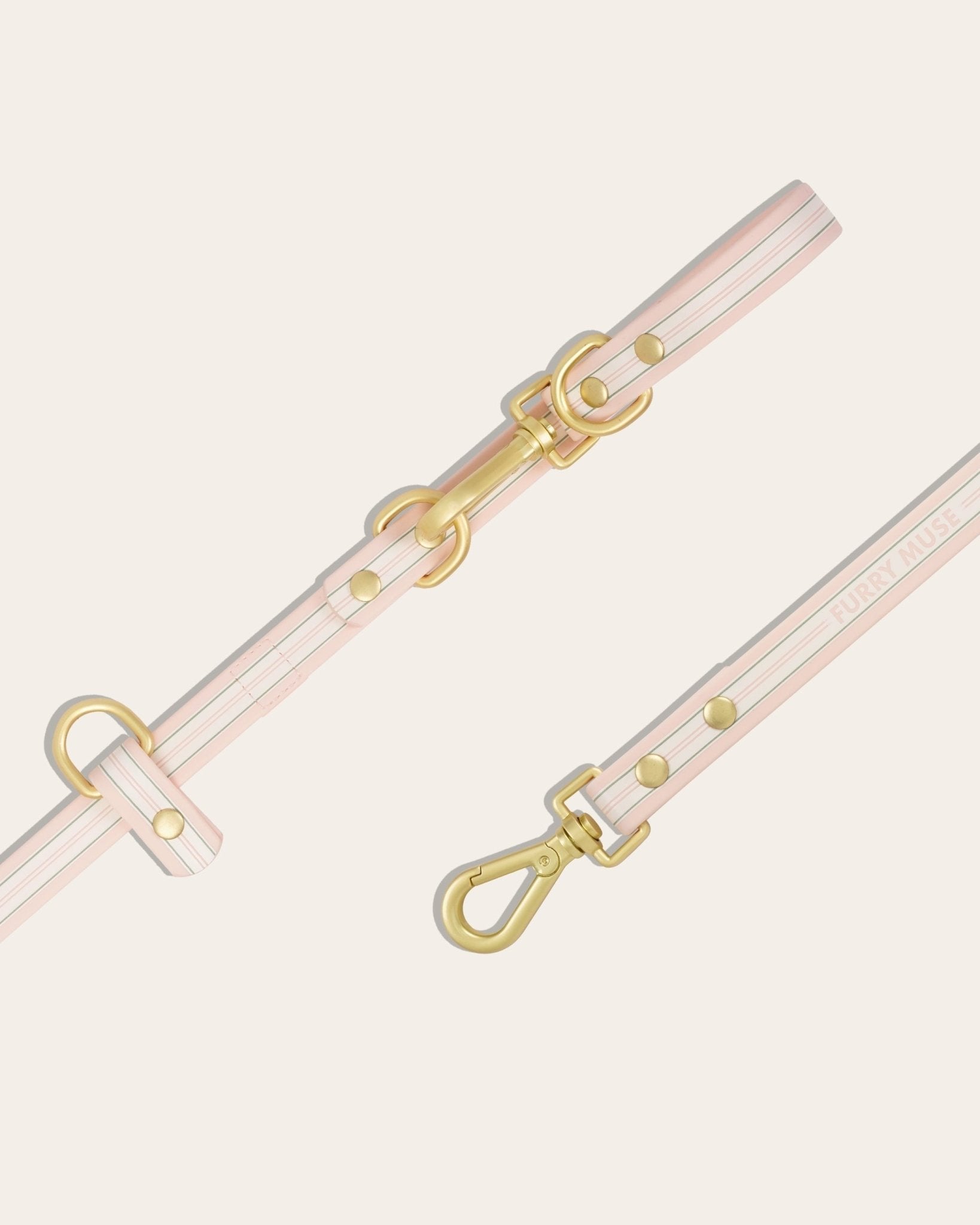 Wander! Multiway Leash - Lemonade Stripe - FURRY MUSE WAN-LEA-6FT-YPN-GO