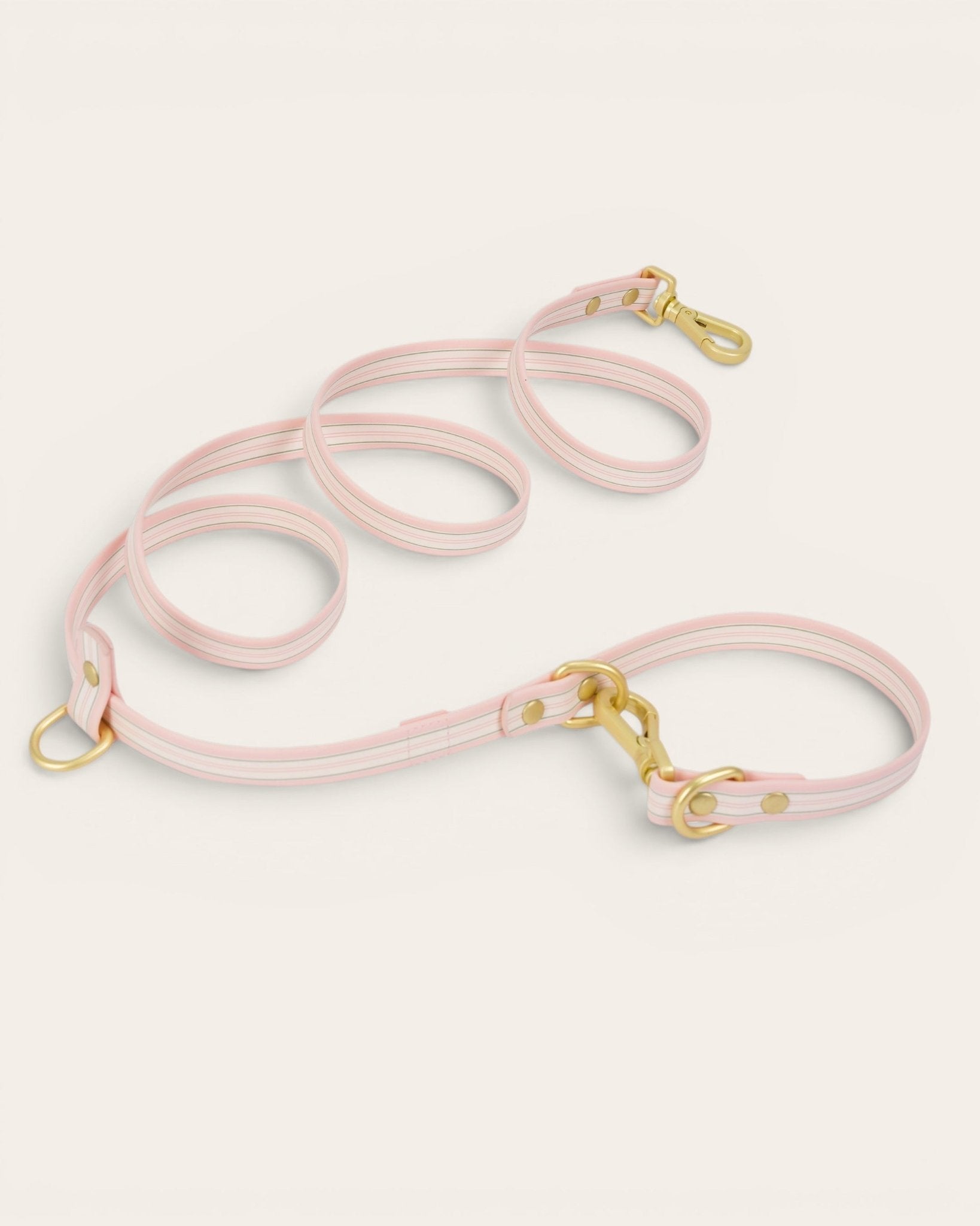Wander! Multiway Leash - Lemonade Stripe - FURRY MUSE WAN-LEA-6FT-YPN-GO