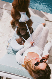 Wander! Multiway Leash - Seaside Plaid - FURRY MUSE WAN-LEA-6FT-LBPD-GO